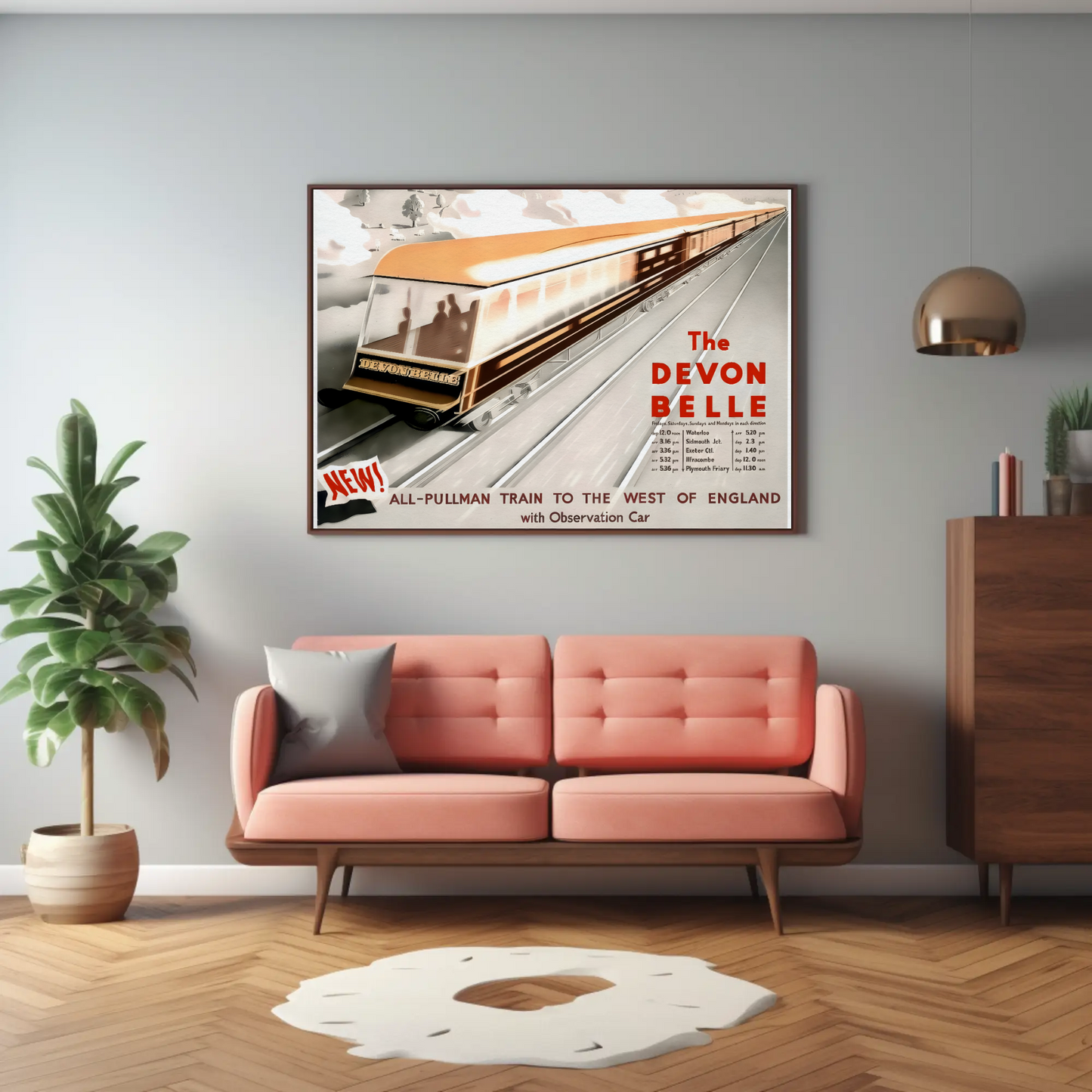 The Devon Belle Train Poster