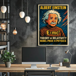 Albert Einstein Theory Of Relativity Poster