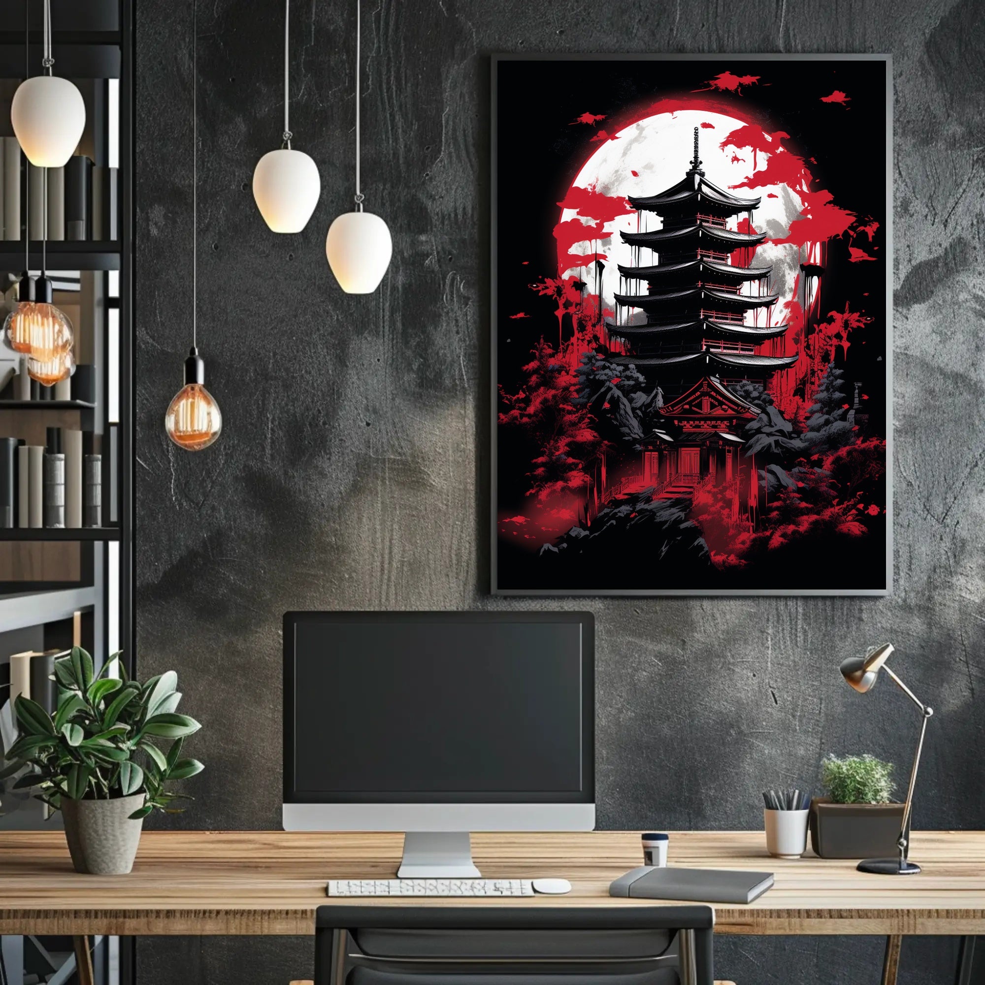 Moonlit Pagoda Poster