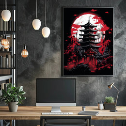 Moonlit Pagoda Poster
