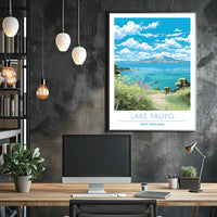 Lake Taupo Scenic Poster