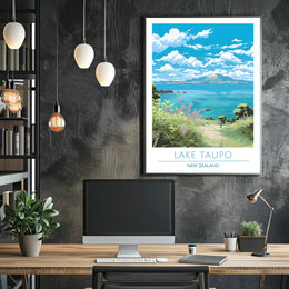 Lake Taupo Scenic Poster