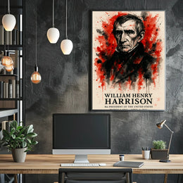 William Henry Harrison Historic 1841 Presidential Poster