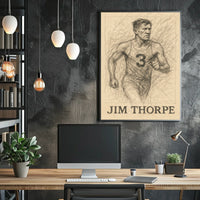 Jim Thorpe Legendary Athlete Poster