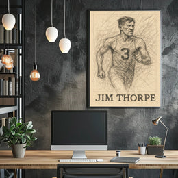 Jim Thorpe Legendary Athlete Poster