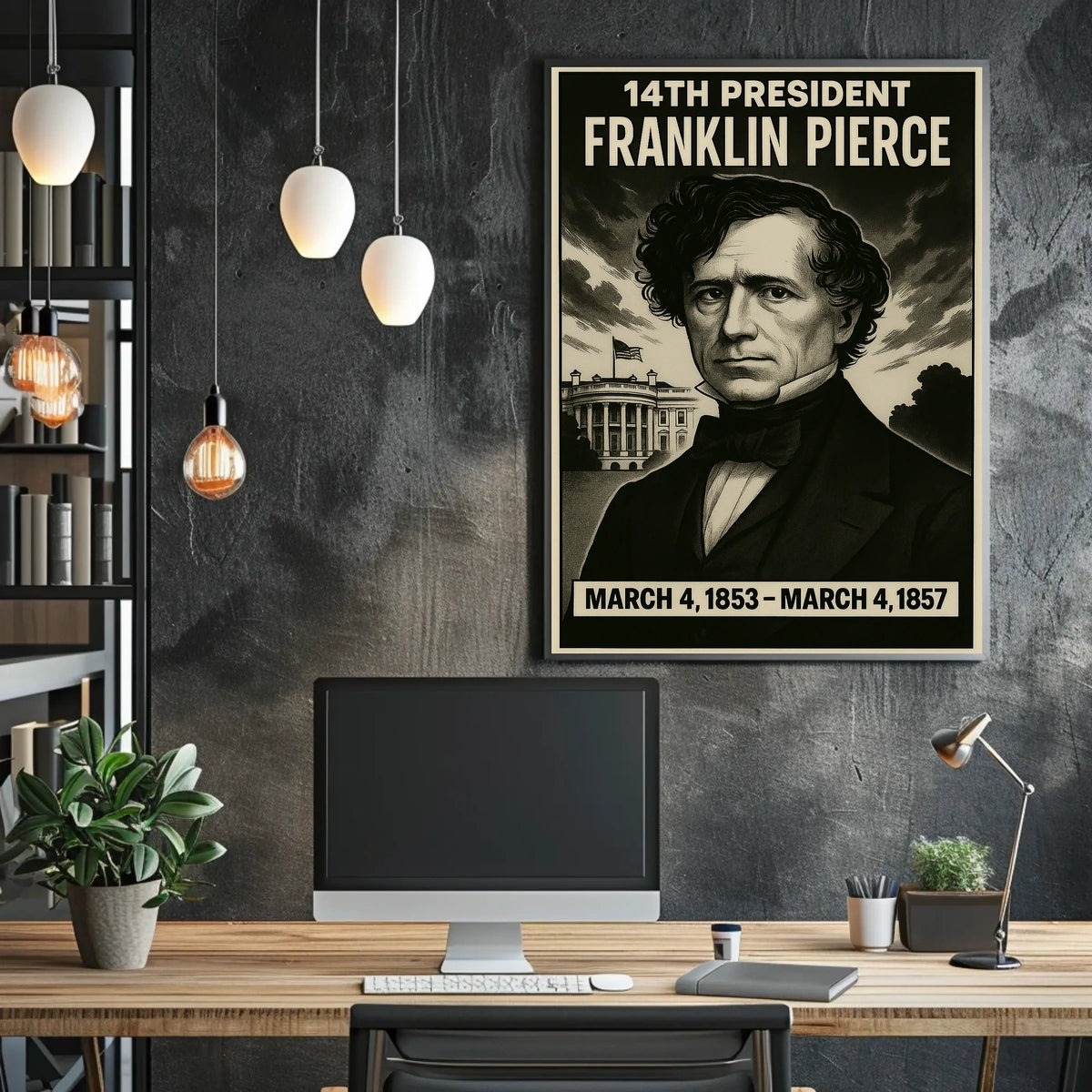 Franklin Pierce 14Th President Poster