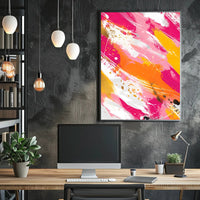 Vibrant Abstract Expressionist Art Print - Artistic Poster PosterGoat