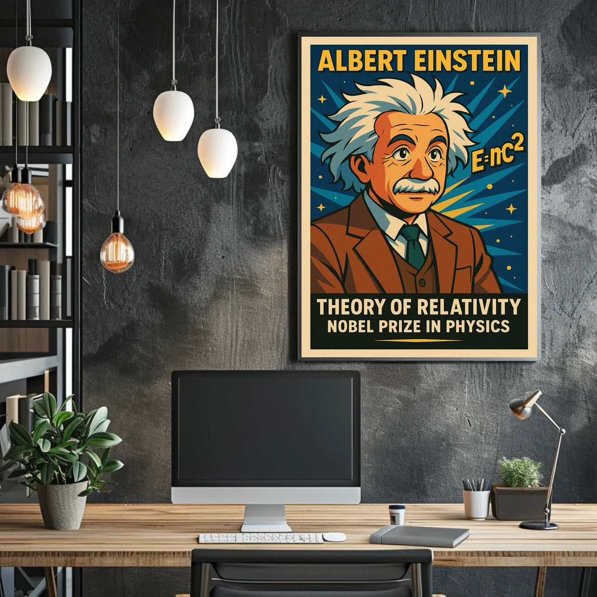 Albert Einstein Theory Of Relativity Poster