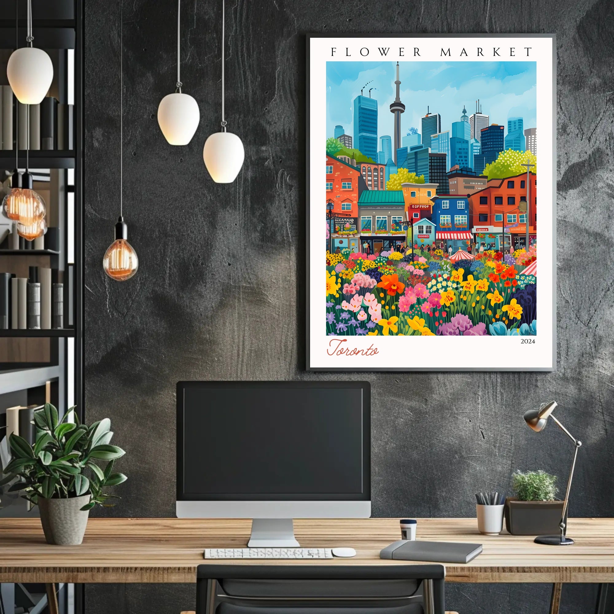 Toronto Flower Market 2024 Poster PosterGoat