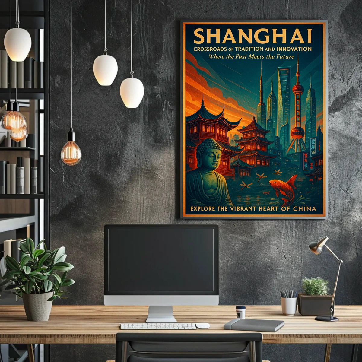 Shanghai Crossroads of Tradition and Innovation Poster