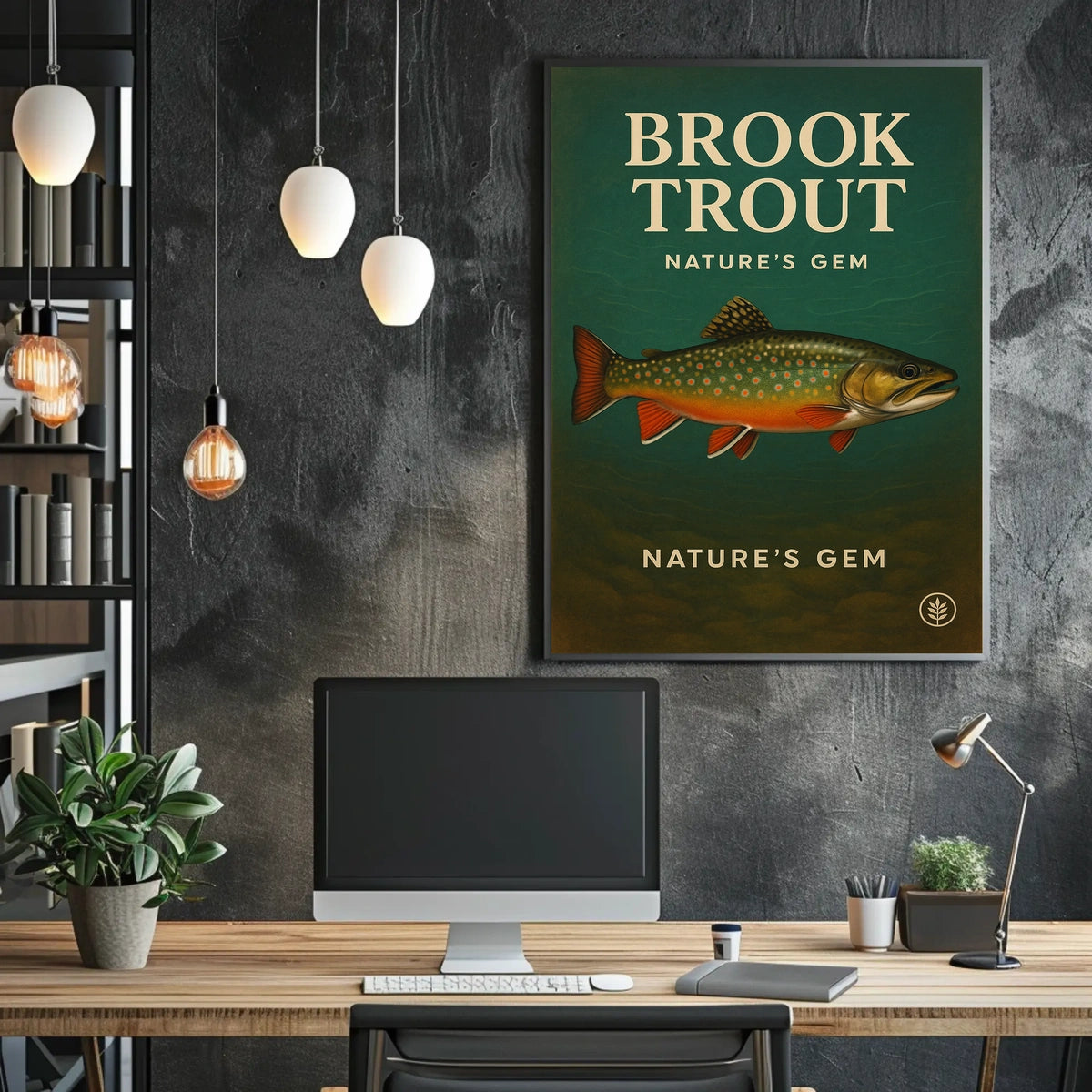 Brook Trout NatureS Gem Poster