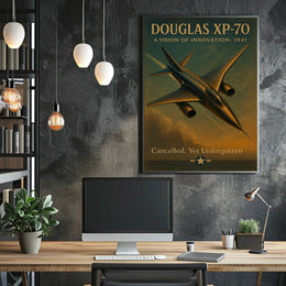 Douglas XP 70 Vintage Aviation Poster Print