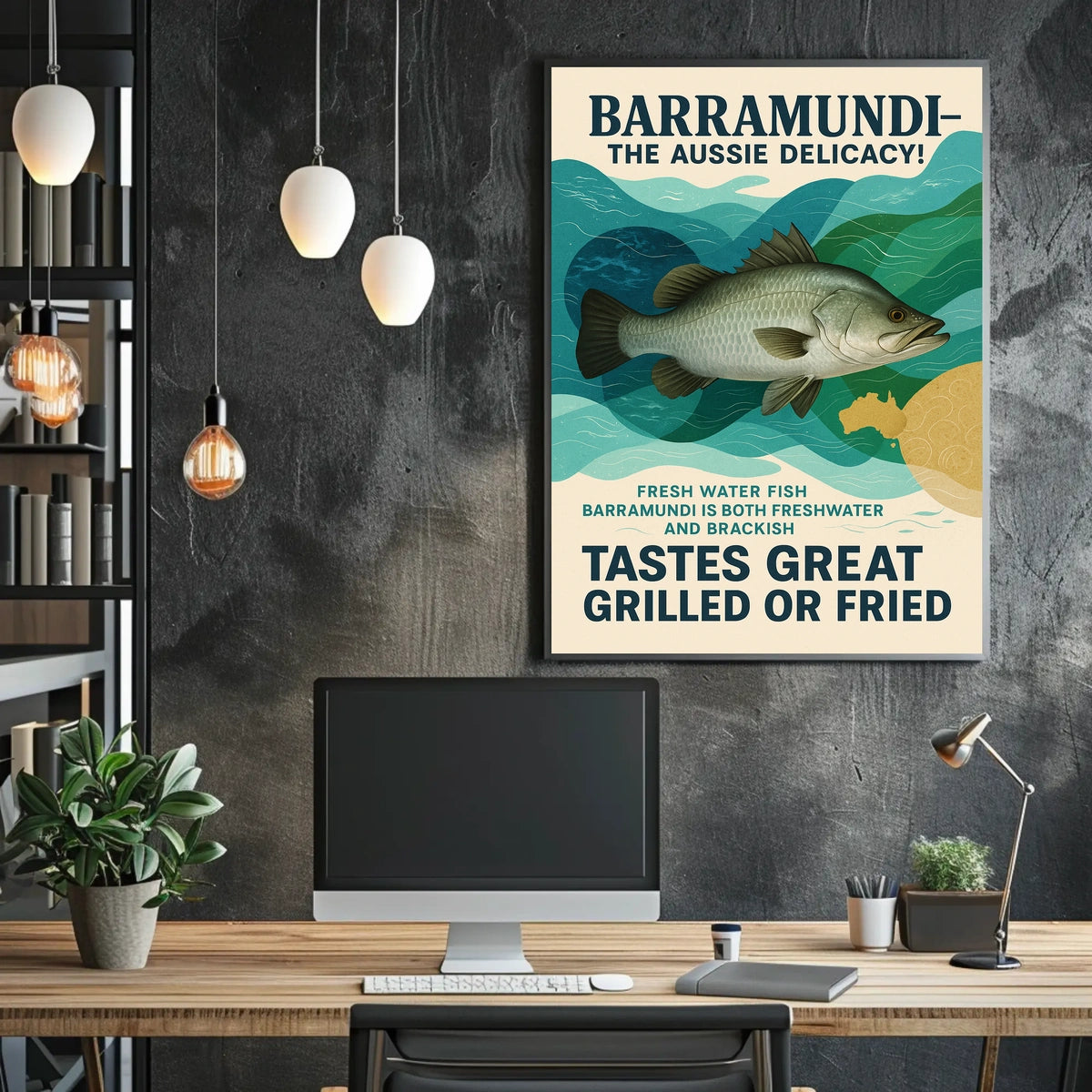 Barramundi The Aussie Delicacy Poster
