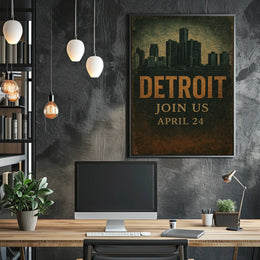 Detroit Event Invitation Poster