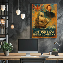 Formation of the British East India Company Poster