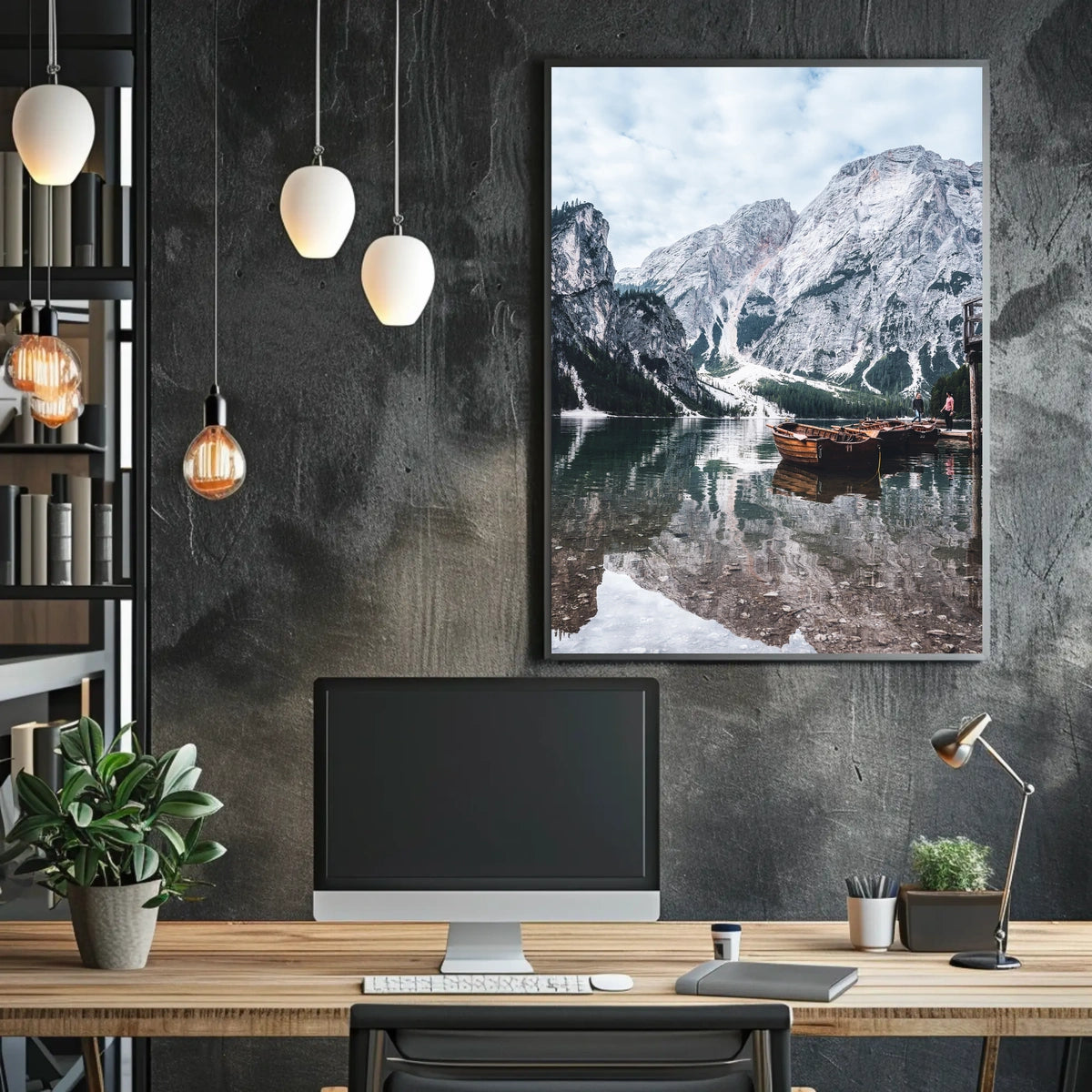 Serene Mountain Lake Poster