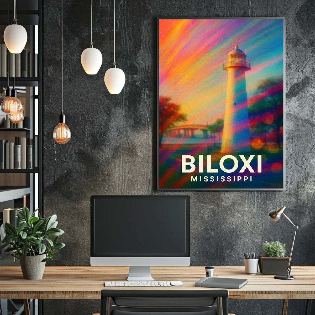 Biloxi Lighthouse Mississippi Poster