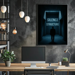 SILENCE STRUCTURE Minimalist Modern Art Abstract or Artistic Poster