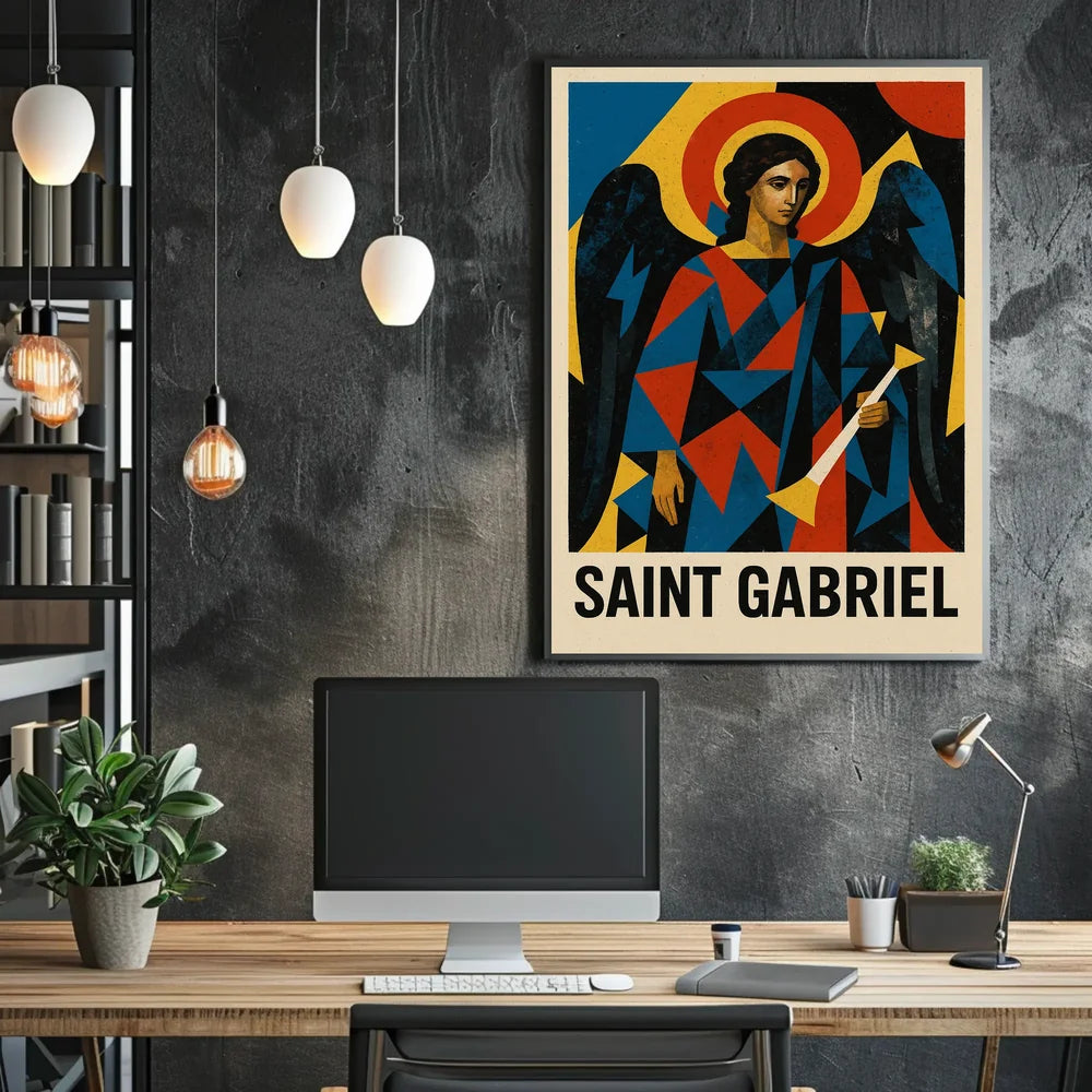 Saint Gabriel Religious Iconography Art Poster
