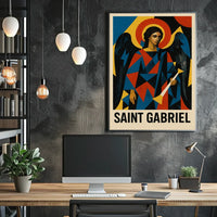 Saint Gabriel Religious Iconography Art Poster