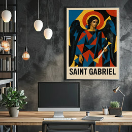 Saint Gabriel Religious Iconography Art Poster