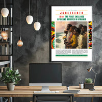 Black History Arrival Commemorative Art Print - Heritage Poster