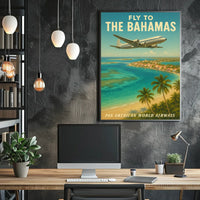 Fly to the Bahamas with Pan American World Airways Poster