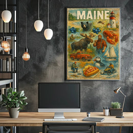 Discover Maine Poster
