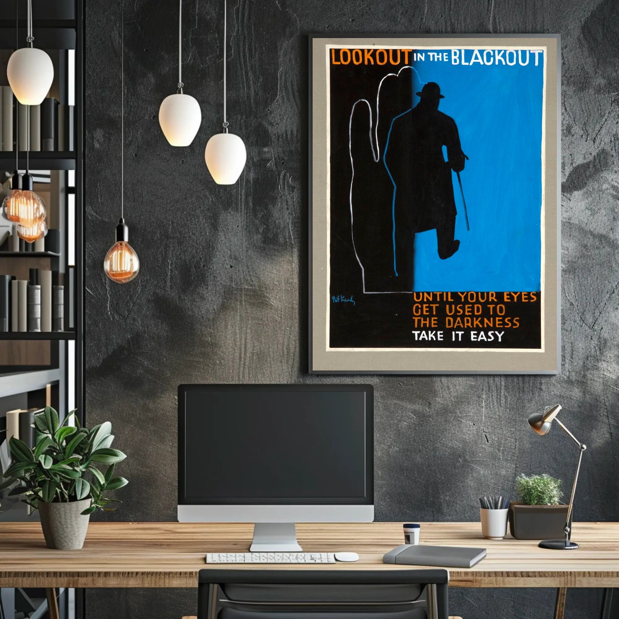 Lookout in the Blackout Poster PosterGoat