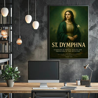 St. Dymphna Guardian of Mental Health Poster PosterGoat