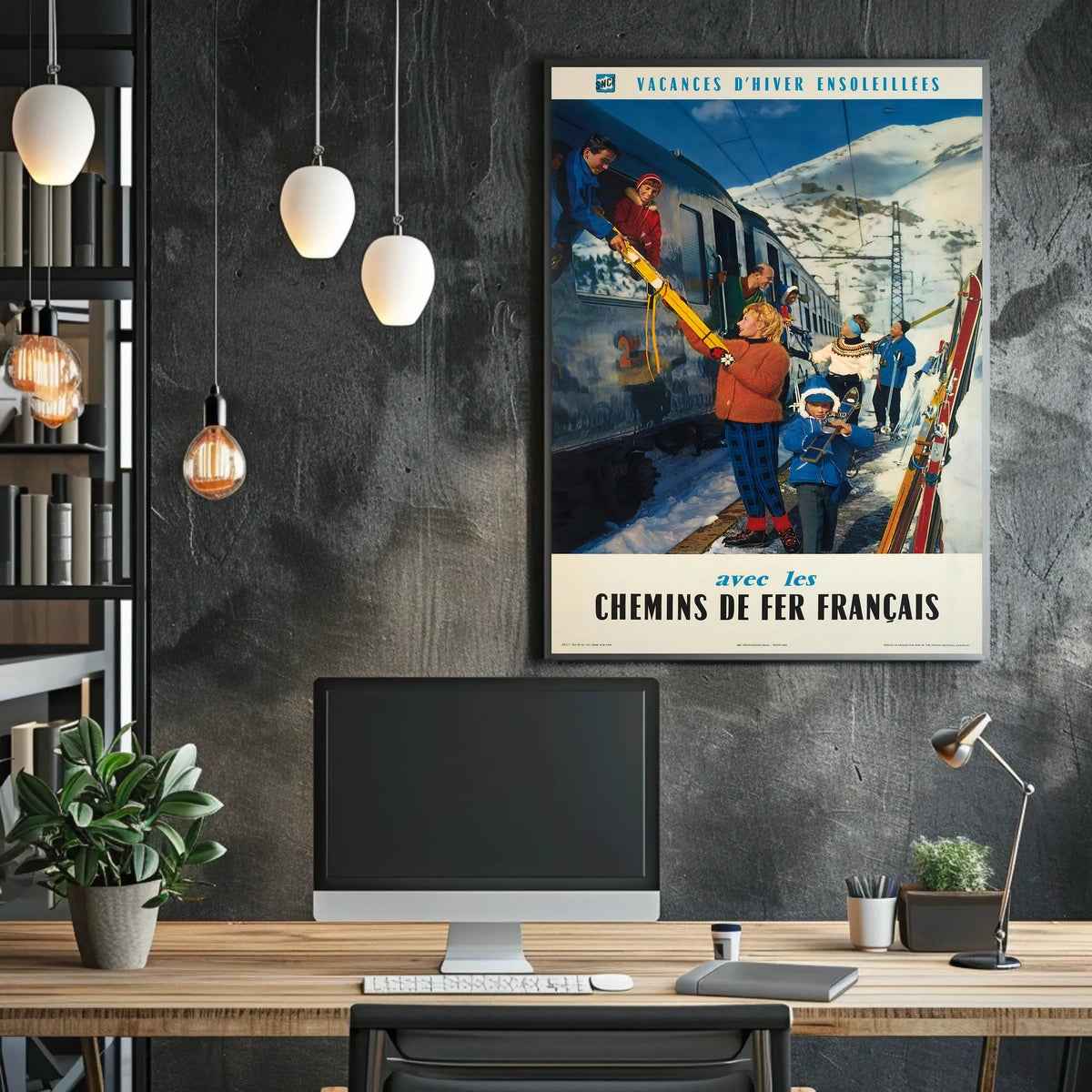 Sunny Winter Holidays With French Poster
