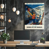 Sunny Winter Holidays With French Poster