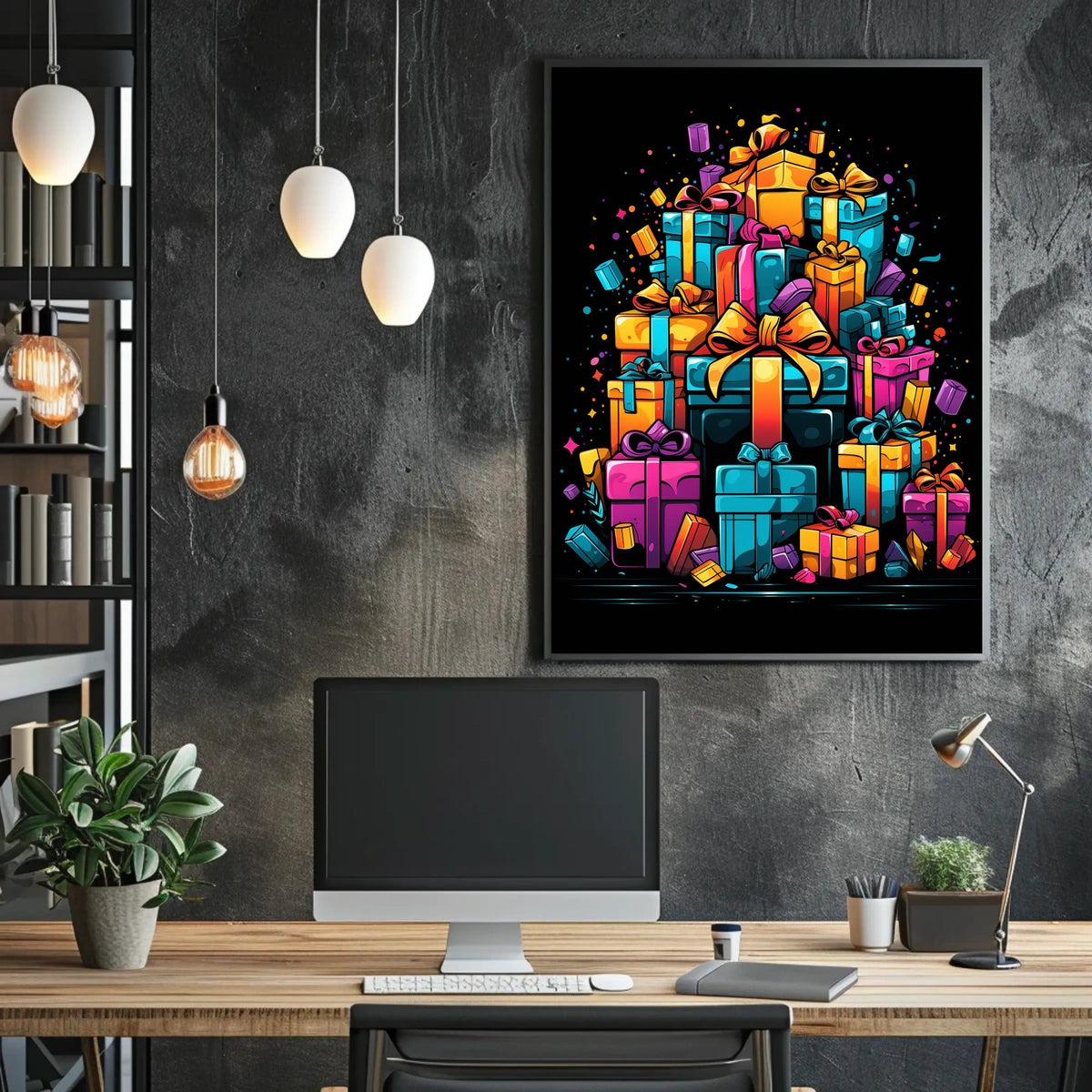Colorful Gift Extravaganza Poster