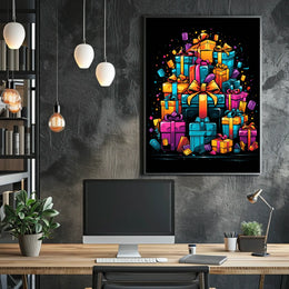 Colorful Gift Extravaganza Poster