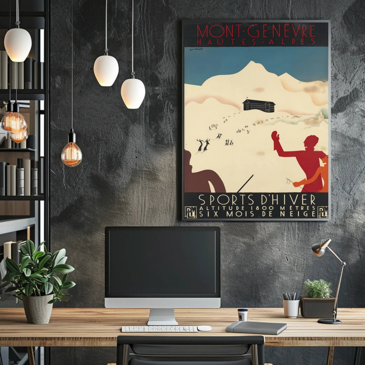 Montgenèvre Winter Sports Poster