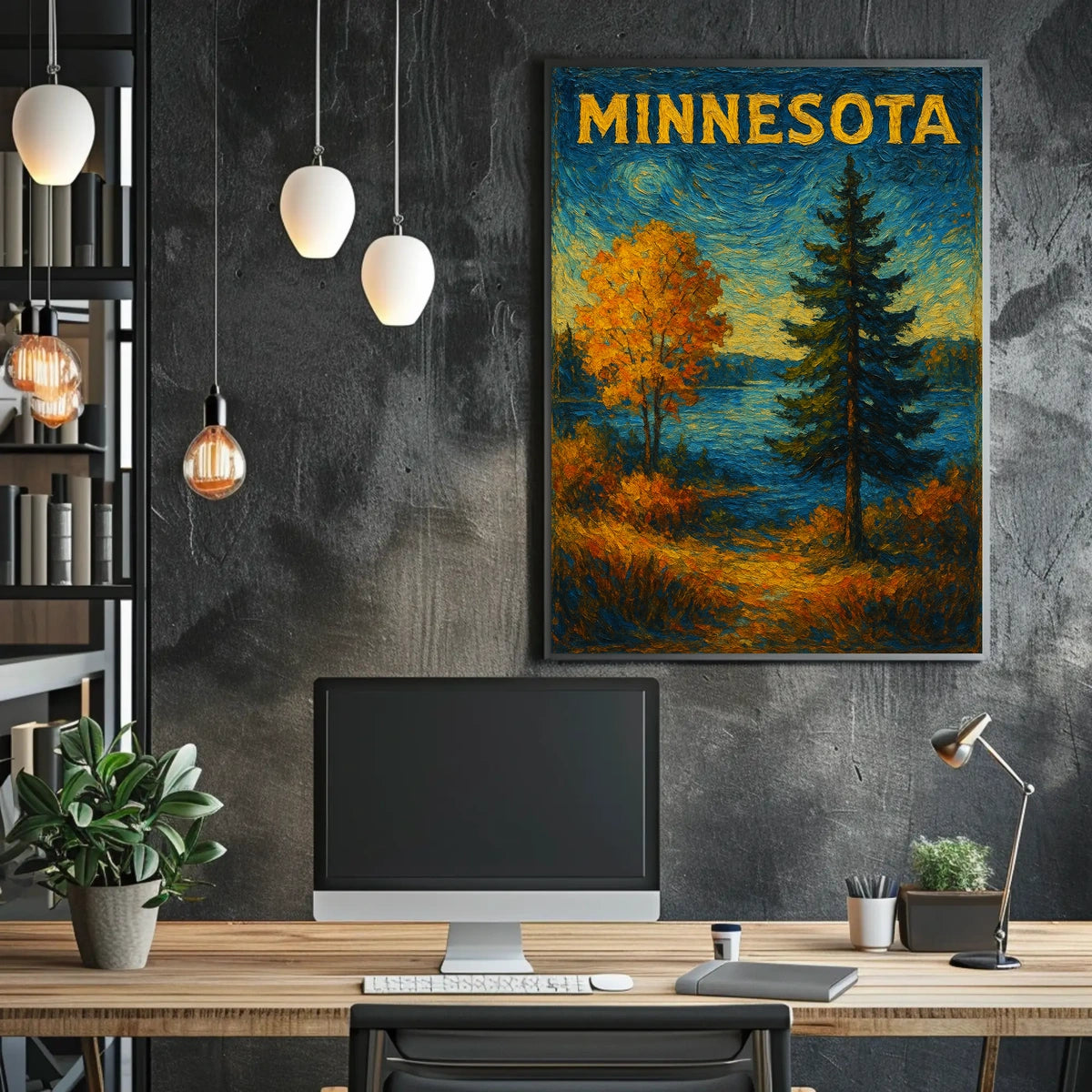 Minnesota Autumn Landscape Poster