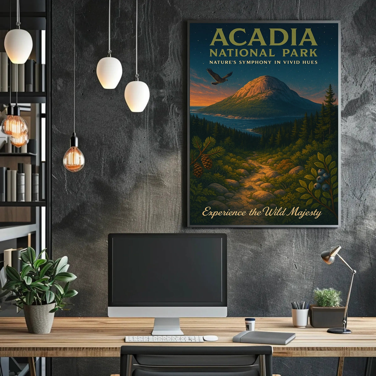 Acadia National Park Landscape Adventure Nature Poster