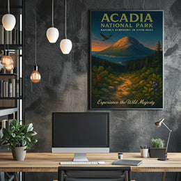 Acadia National Park Landscape Adventure Nature Poster