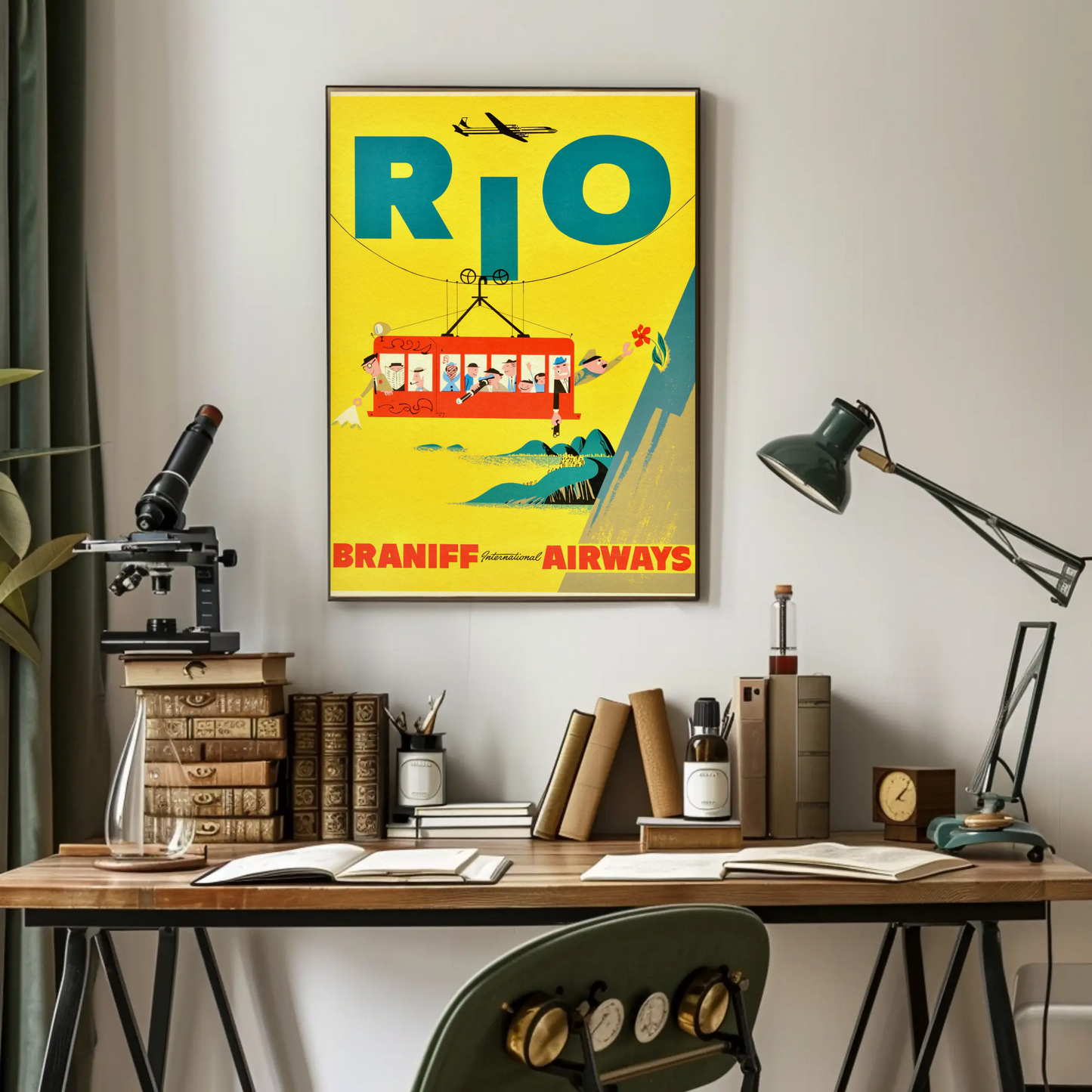 Rio Braniff International Airways Poster