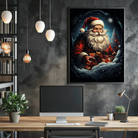 Santa Claus In Winter Wonderland Poster