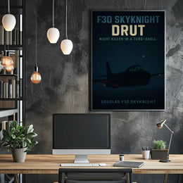 Douglas F3D Skyknight Night Fighter Poster