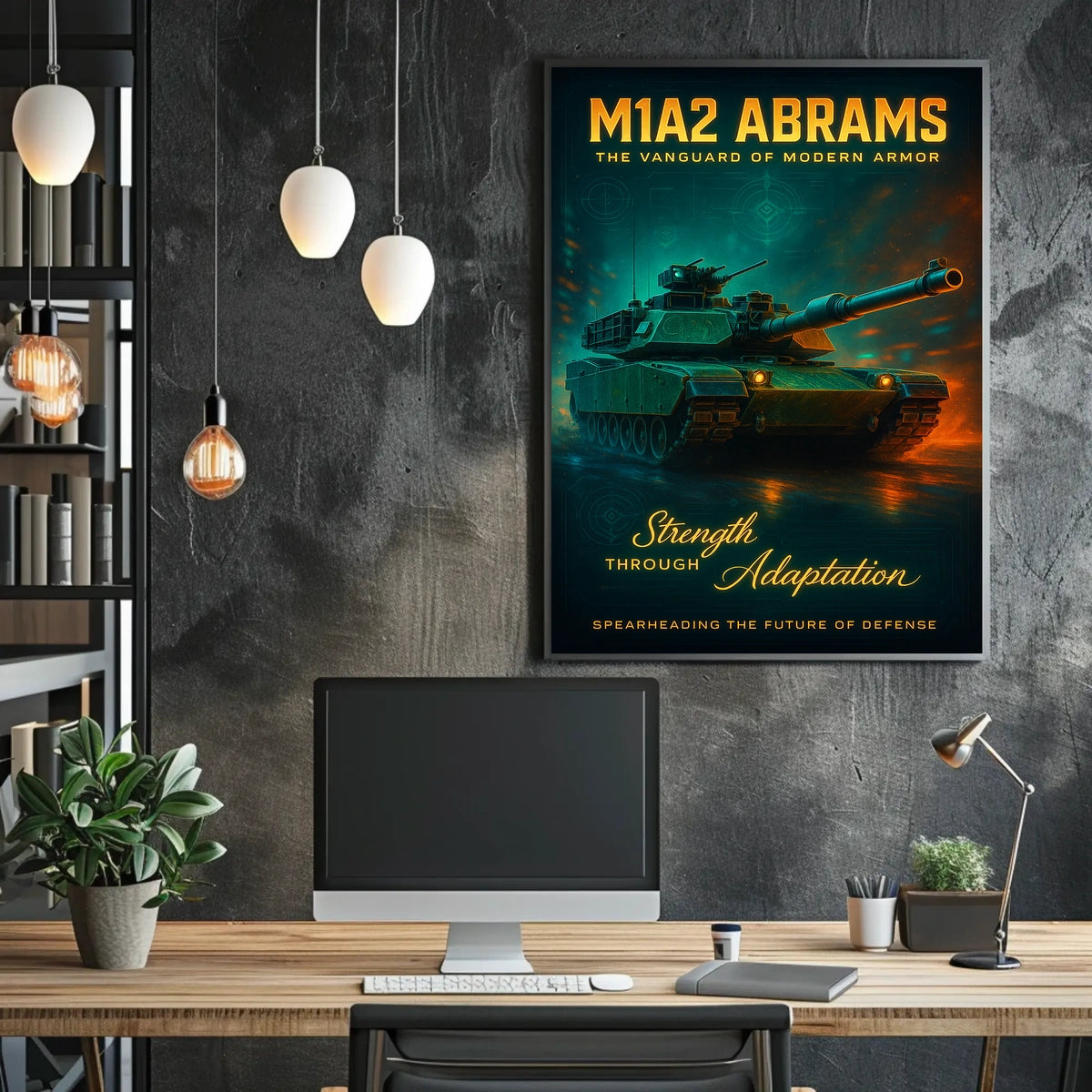 M1A2 Abrams The Vanguard Of Modern Poster