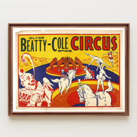 Clyde Beatty-Cole Circus Extravaganza Poster