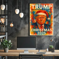 Futuristic Santa with Political Edge - Christmas Poster