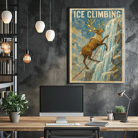 Ice Climbing Adventure Poster