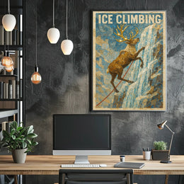 Ice Climbing Adventure Poster