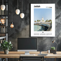 Jeddah Skyline: The Modern Cultural Heritage Travel Poster PosterGoat