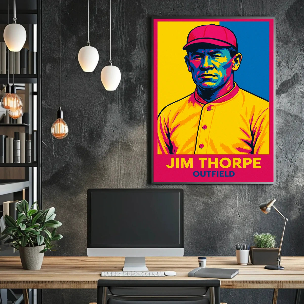 Jim Thorpe Outfield Poster