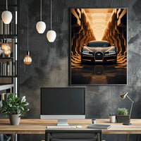 Futuristic Elegance on Wheels Poster PosterGoat