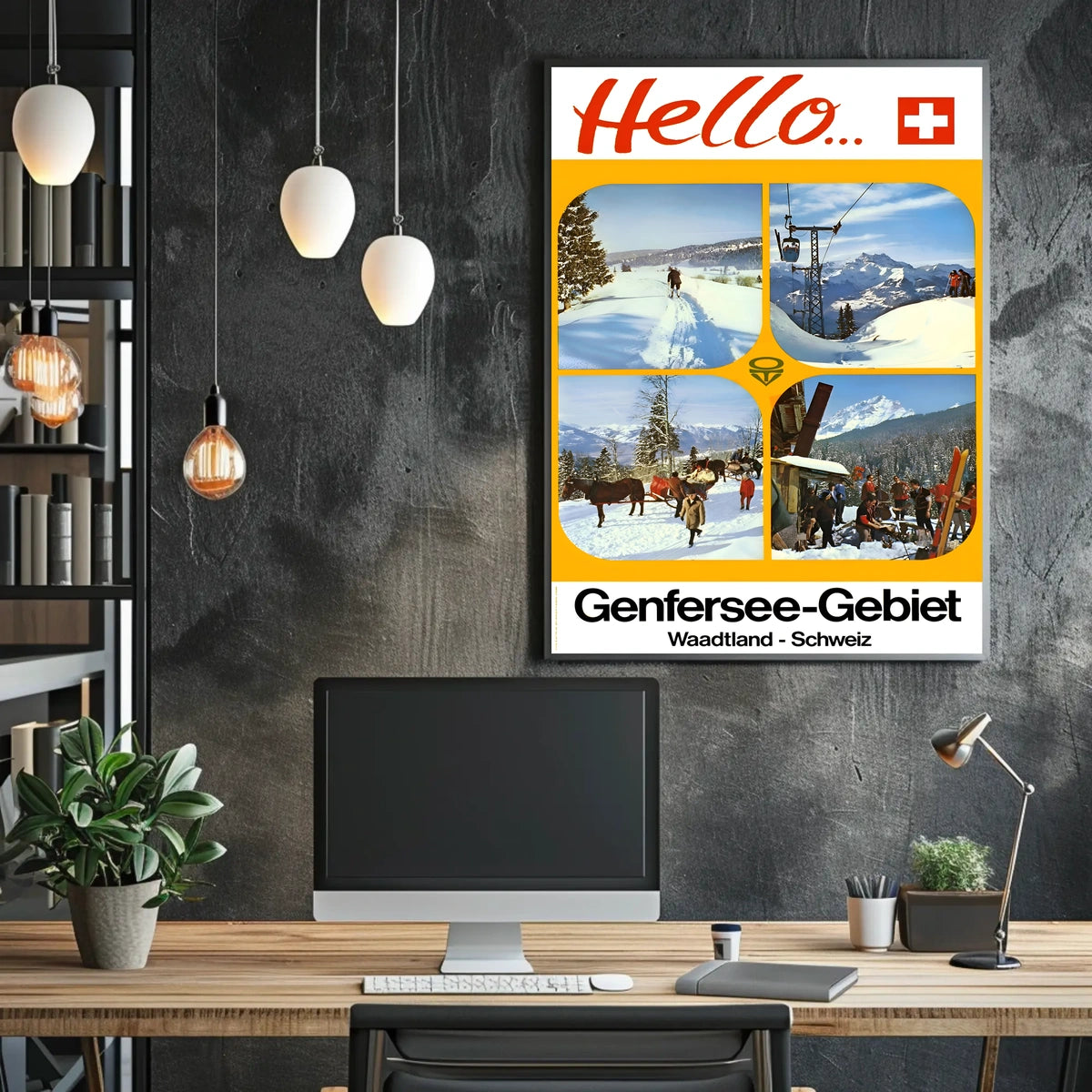 Hello from the Genfersee-Gebiet Poster